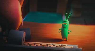 Hmm. "Marg-gleblorp fa ziggle num lump"? - Plankton: The Movie