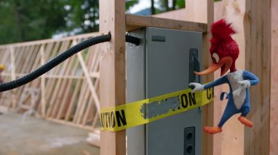 Hmm. "On"? Okay. I can do that. - Woody Woodpecker