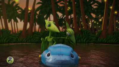 Hmm, our reptilian boat seems - Dinosaur Train: Adventure Island