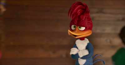 Hmm. Something don't feel right. - Woody Woodpecker Goes to Camp