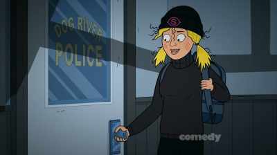Hmm...
That's a solid beefy lock. [music] - Corner Gas Animated