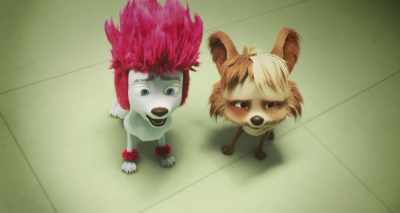 - Hmm. Very interesting hair.
- Wh... wha...? - 100% Wolf
