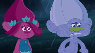 ‐ Hmm. You're right,
Poppy, I can't. - Trolls: TrollsTopia