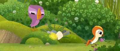 Hmmm...
To somewhere really safe. - Puffin Rock and the New Friends