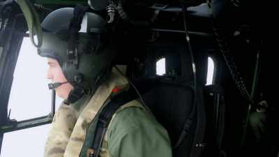 HMS Duncan's helicopter
crew, Jonny Hamlyn and Tim Dunning, - Warship: Life at Sea
