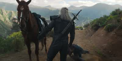 Ho ho. Uhh. Come on, Roach. - The Witcher