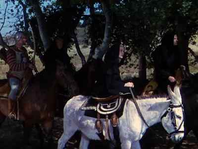 Ho, the guard! A party approaches. - The Bandit of Sherwood Forest