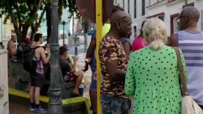 Hola.
(CHUCKLES) - Joanna Lumley's Hidden Caribbean: Havana to Haiti