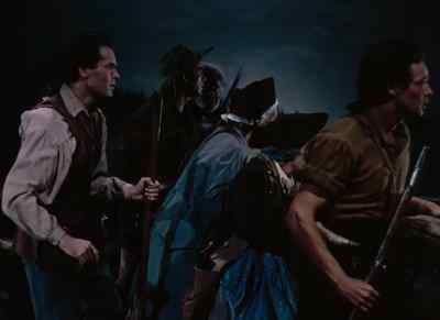 Hold your fire, John. Save your ammunition.
They're just trying to draw us out. - Drums Along the Mohawk