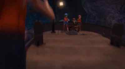 Hold on, you guys!
Hang on to your paddles! - Barbie & Her Sisters in the Great Puppy Adventure