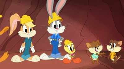 Hold onto your hard hats.
It's tunnel-building time! - Bugs Bunny Builders