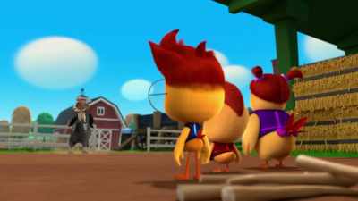 -Hold tight.
-See yah! Whee! - The Chicken Squad