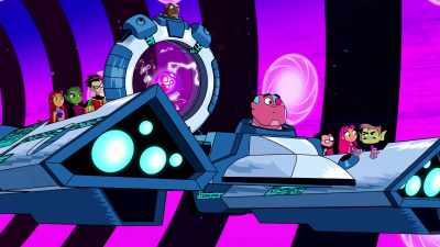 Hold up! When we gets there,
how's we gonna fight two Trigons? - Teen Titans Go! Vs  Teen Titans