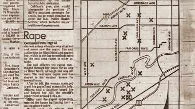 Holes:
THERE IS A NEWSPAPER ARTICLE - The Golden State Killer: It's Not Over