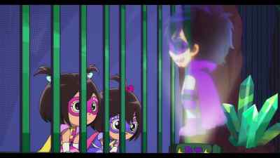 [holograph mumbling] - Ryan's World the Movie: Titan Universe Adventure