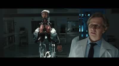 Holy Christ there's nothing leftYour body may have gone but you're still hereThat's not even my brainWe had to repair the damaged areasBut we didn't interfere with your emotion or your intellectDo you understand me AlexYou're in controlI'm in control - RoboCop