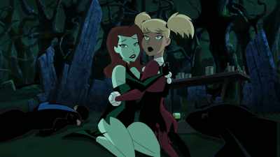 - Holy crap!
- Pamela, have you... - Batman and Harley Quinn