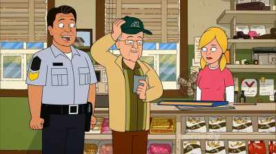 Holy hell, I won a hundred bucks!
[laughs] - Corner Gas Animated