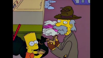 HOMER: Oh. It's just Bart
and a mysterious stranger. - The Simpsons