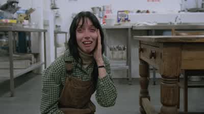 Honey. Don't leave me in here. - The Shining