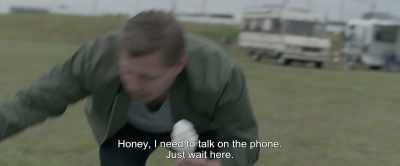 Honey, I need to talk on the phone.
Just wait here. - Under the Tree