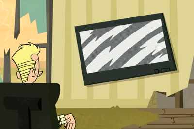 Honey,
the wall is on the fritz again. - Johnny Test