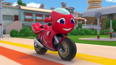 (honking, chuckling) - Ricky Zoom