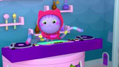 -Hoo-hoo! Yeah!
-[record scratching] - Gabby's Dollhouse