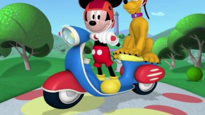 Hop on, everybody!
Wizard Pete's castle, here we come! - Mickey Mouse Clubhouse