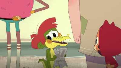 [hopeful music plays] - Arlo the Alligator Boy