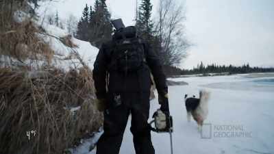 Hopefully the ice is
thick enough to walk on, - Life Below Zero: First Alaskans