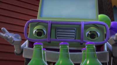 Hopefully,
this delivery is safe. [chuckles] - Mighty Monsterwheelies