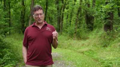 Hoppy has all these symbols
that he shows us. - Beyond Oak Island
