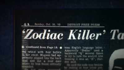 Horan: If we change how we
look at the Zodiac case, - Myth of the Zodiac Killer