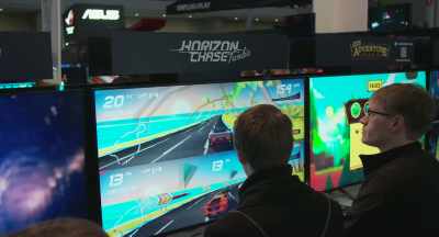 - Horizon Chase Turbo
is a throwback to arcade - Not for Resale