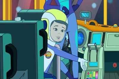-[horn beeps]
-[Ralphie grunts] - The Magic School Bus Rides Again