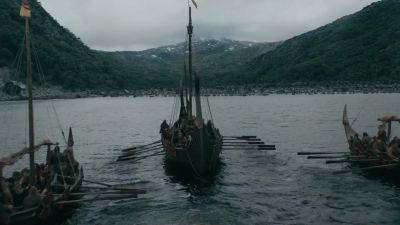 (HORN BLOWS) - Vikings