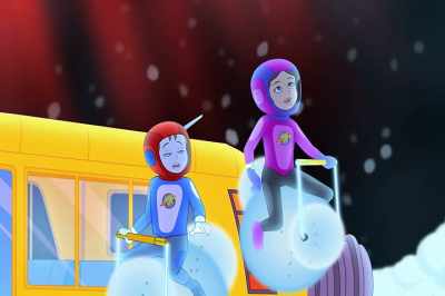 [horn honking] - The Magic School Bus Rides Again