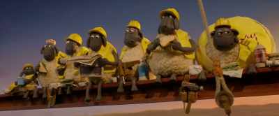 -(HORN TOOTS)
-(MUSIC STOPS) - A Shaun the Sheep Movie: Farmageddon