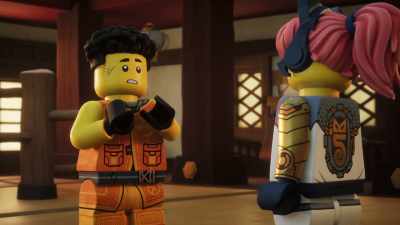 Horns? Horns!
Maybe the dragon horns? - LEGO Ninjago: Dragons Rising