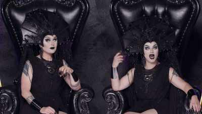 [horror music] - The Boulet Brothers' Dragula: Titans