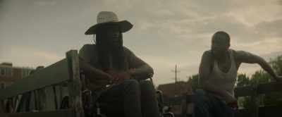 -[horse whinnies]
-[Harp exhales] - Concrete Cowboy