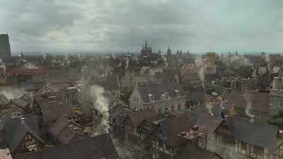 [ Horse whinnies in distance ] - Knightfall