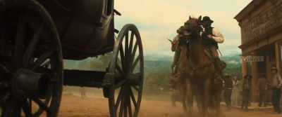 - (HORSE WHINNYING)
- (INDISTINCT SHOUTING) - The Magnificent Seven