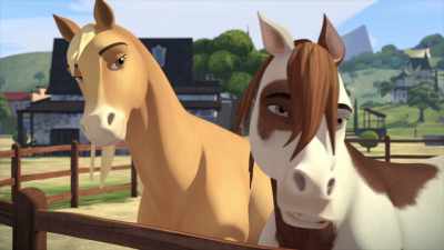 -[horses chuff]
-[laughs] - Spirit: Riding Free