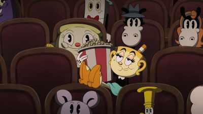 -[horses neigh]
-[gunshots] - The Cuphead Show!