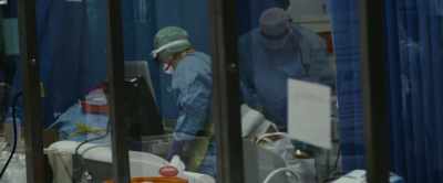 (Hospital Worker speaks faintly) - This England
