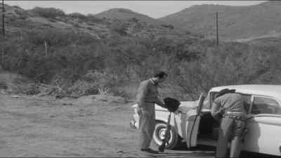 Hours in the broiling
hot desert sun, - The Beast of Yucca Flats