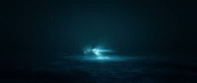 Hovering at five meters. - The Meg