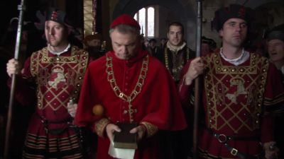 How about a blessing now,
Your Eminence?  - The Tudors